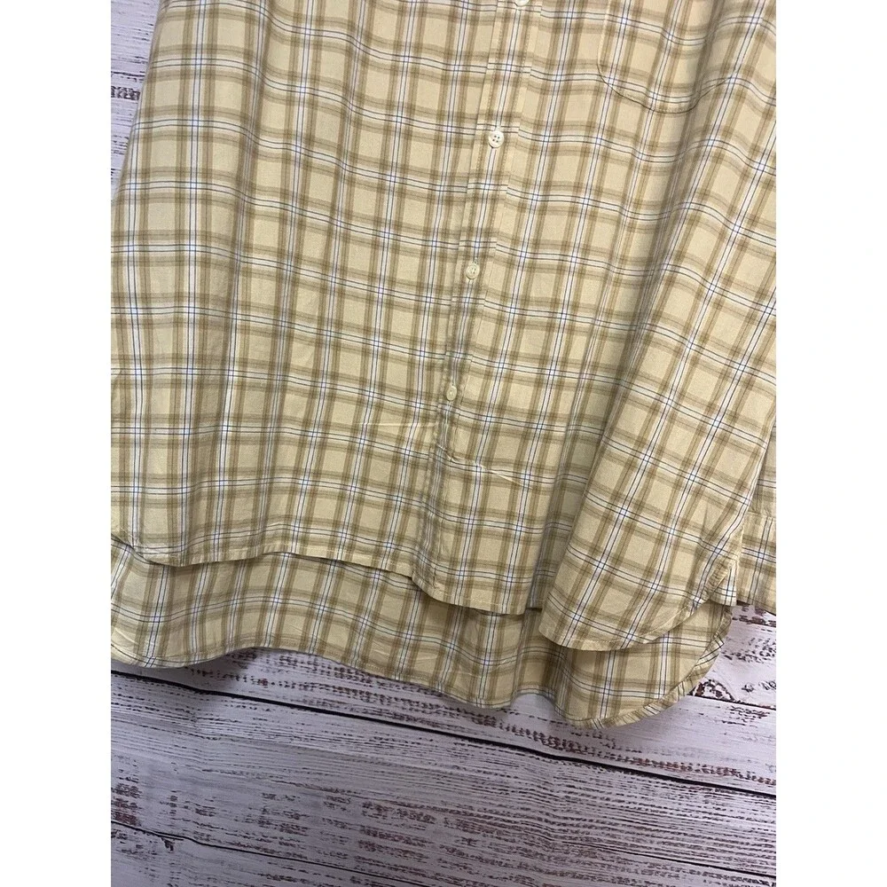 J. Crew Oarsman Plaid Button Up Shirt Vintage Cotton Mens Large Outdoor Prep